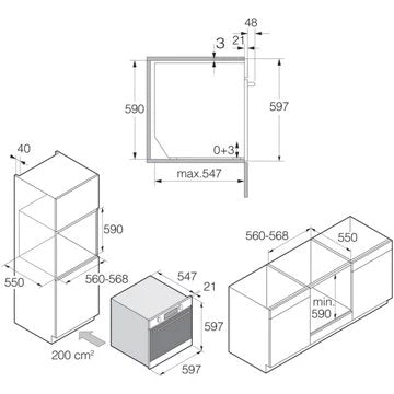 Four encastrable 							ASKO				OP8664S