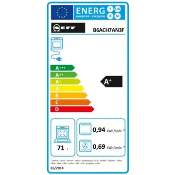 Four encastrable 							NEFF				B6ACH7AN3F