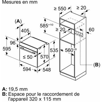 Four encastrable 							NEFF				B6ACH7AN3F