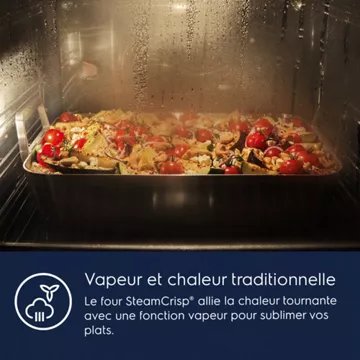 Four encastrable  fonction vapeur							ELECTROLUX				EOC6P77WH SteamCrisp