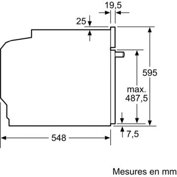 Four encastrable 							NEFF				B6ACH7AG3F