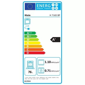 Four encastrable  fonction vapeur							MIELE				H 7165 BP HydraCook