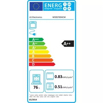 Four encastrable  fonction vapeur							LG				WS9D7694CM FullSteam