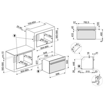 Four encastrable 							SMEG				SFP9302TN