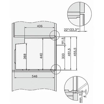 Four encastrable 							MIELE				H 7244 BP NR