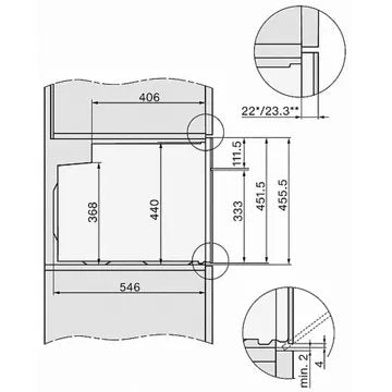 Four encastrable 							MIELE				H 7244 BP NR