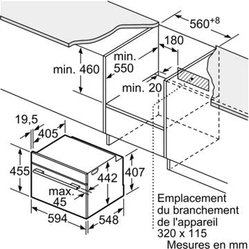 Four encastrable 							BOSCH				CMG976KB1