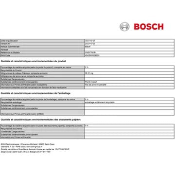 Four encastrable 							BOSCH				CMG7761B1 série 8 Air Fry