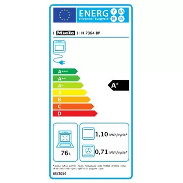 Four encastrable  fonction vapeur							MIELE				H 7364 BP