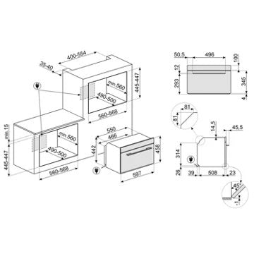 Four encastrable 							SMEG				SO4102M1B3