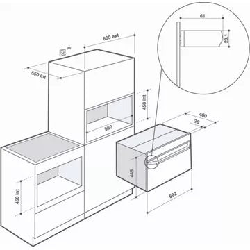 Four encastrable 							DE DIETRICH				DKR4741B CombiSteam