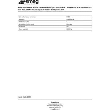 Four encastrable 							SMEG				SO4602M1NR