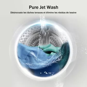 Lave linge séchant hublot 							HISENSE				WD3S1043BW3