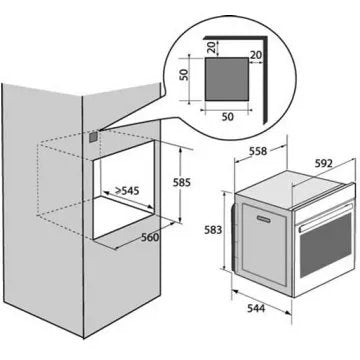 Four encastrable 							DE DIETRICH				DOP8785A PERFECT SENSOR