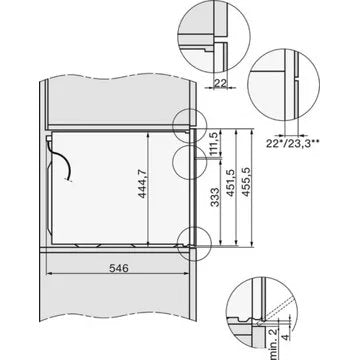 Four encastrable 							MIELE				H 7140 BM