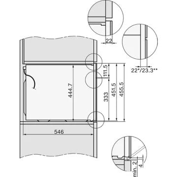 Four encastrable 							MIELE				H 7140 BM