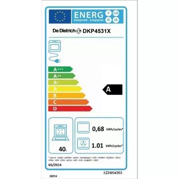 Four encastrable 							DE DIETRICH				DKP4531X AI Modes