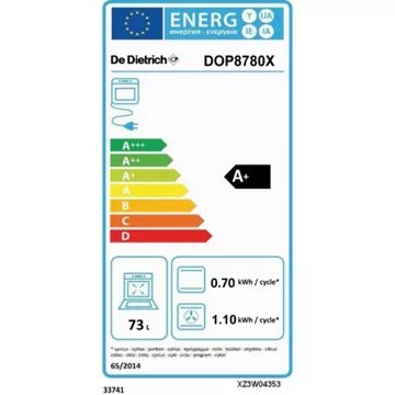 Four encastrable 							DE DIETRICH				DOP8780X PERFECT SENSOR