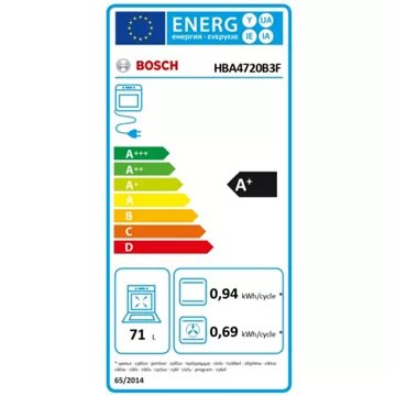 Four encastrable 							BOSCH				HBA4720B3F AccentLine