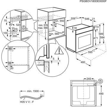 Four encastrable 							ELECTROLUX				EOC9P31WX SteamCrisp Reconditionné