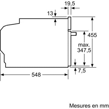 Four encastrable 							BOSCH				CMG633BB1 Reconditionné