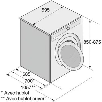 Lave linge hublot 							ASKO				W4114C.W/3