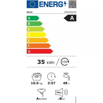 Lave linge hublot 							BOSCH				WGB256A2FR