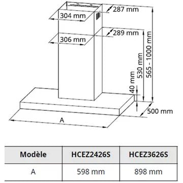 Hotte décorative murale							LG				HCEZ2426S ThinQ