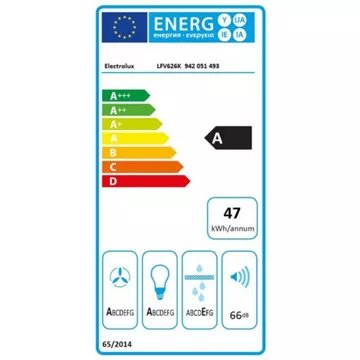 Hotte décorative murale							ELECTROLUX				LFV626K