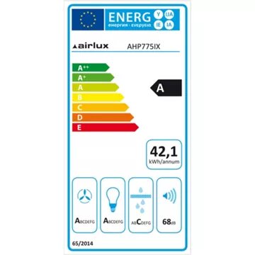 Hotte décorative murale							AIRLUX				AHP775IX 70cm