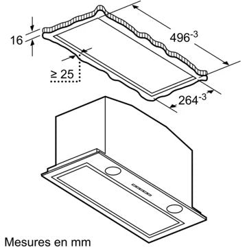 Hotte encastrable 							NEFF				D55MH56N0