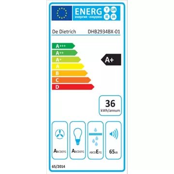 Hotte décorative murale							DE DIETRICH				DHB2934BX Rotator