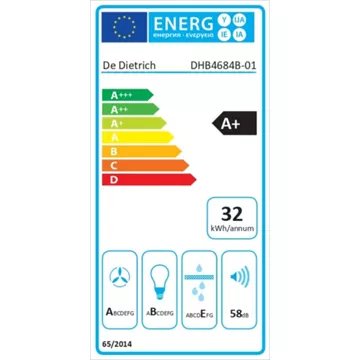 Hotte décorative murale							DE DIETRICH				DHB4684B MotionControl