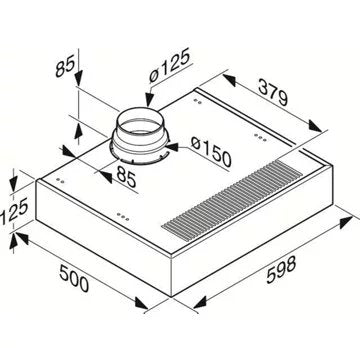 Hotte casquette							MIELE				DA1260IN