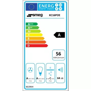 Hotte décorative murale							SMEG				KC16POE