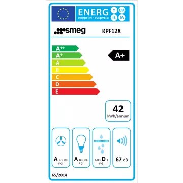 Hotte décorative murale							SMEG				KPF12X