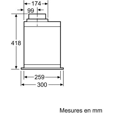 Hotte encastrable 							NEFF				D58ML66N1