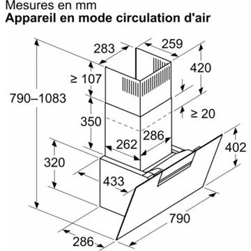 Hotte décorative murale inclinée							NEFF				D85IFN1S0