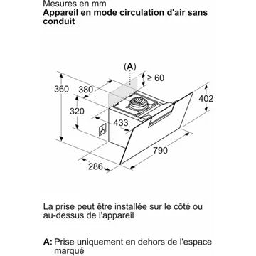 Hotte décorative murale inclinée							NEFF				D85IFN1S0