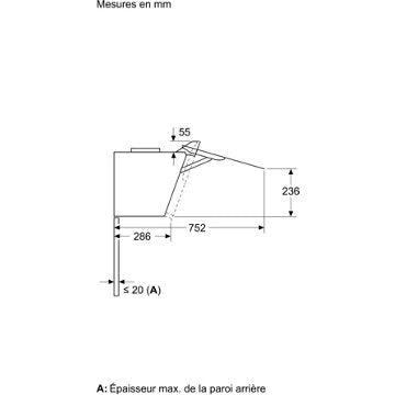 Hotte décorative murale inclinée							BOSCH				DWJ87FN6SF