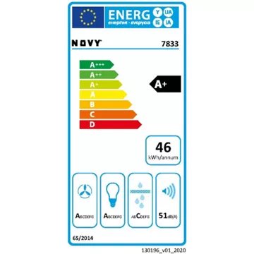 Hotte décorative murale inclinée							NOVY				7833