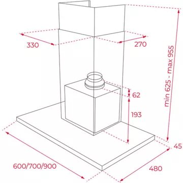 Hotte décorative murale							TEKA				DSH 686