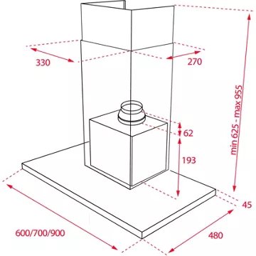 Hotte décorative murale							TEKA				DSJ 680