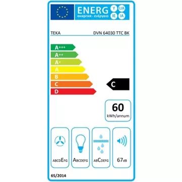 Hotte décorative murale							TEKA				DVN 64030 TTC BK