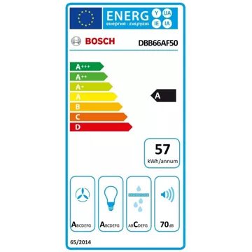 Hotte encastrable 							BOSCH				DBB66AF50 série 4