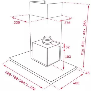 Hotte décorative murale							TEKA				DLH 986 T