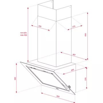 Hotte décorative murale							TEKA				DLV 68660 TOS BK