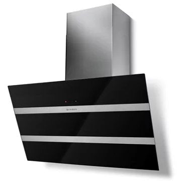 Hotte décorative murale inclinée							FABER				STEELMAX 800 NOIR/INOX