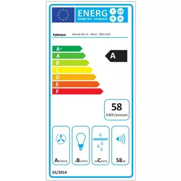 Hotte décorative murale							FALMEC				FLIPPER 1410 Blanc