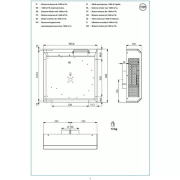 Moteur de hotte							FALMEC				MOTDE1000